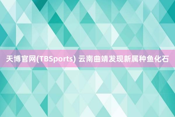 天博官网(TBSports) 云南曲靖发现新属种鱼化石