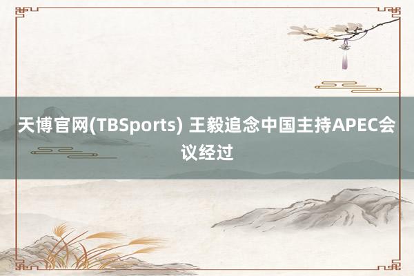 天博官网(TBSports) 王毅追念中国主持APEC会议经过