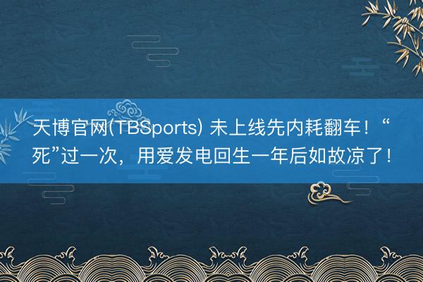 天博官网(TBSports) 未上线先内耗翻车！“死”过一次，用爱发电回生一年后如故凉了！