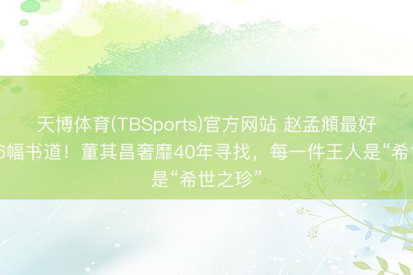 天博体育(TBSports)官方网站 赵孟頫最好意思的6幅书道！董其昌奢靡40年寻找，每一件王人是“希世之珍”